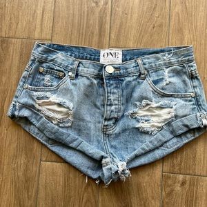 ONE TEASPOON low rise shorts
